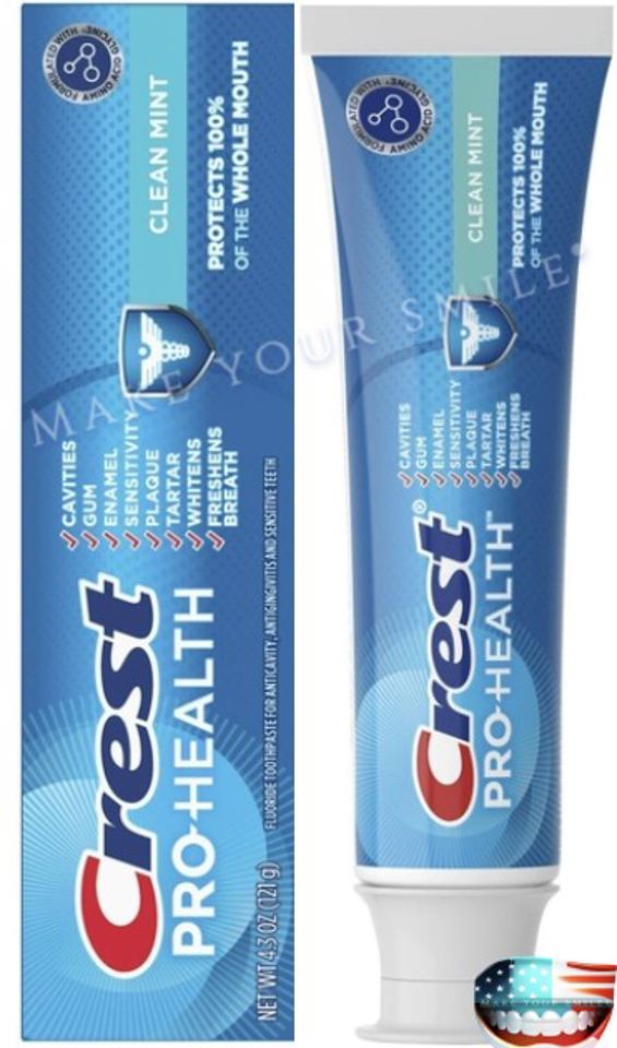 Зубна паста відбілювання та комплексне оздоровлення Crest Pro-Health Smooth Formula Toothpaste Clean Mint 121 г