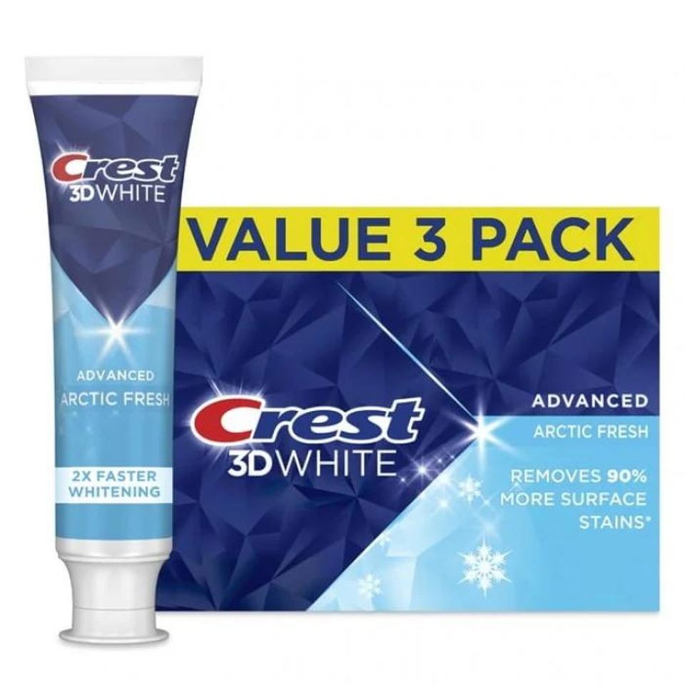 Відбілююча зубна паста Crest 3D White Arctic Fresh Icy Cool Mint 3 шт 280 г